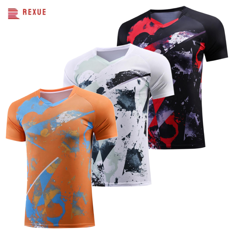 Badminton Jersey - قميص تنس الطاولة برقبة على شكل