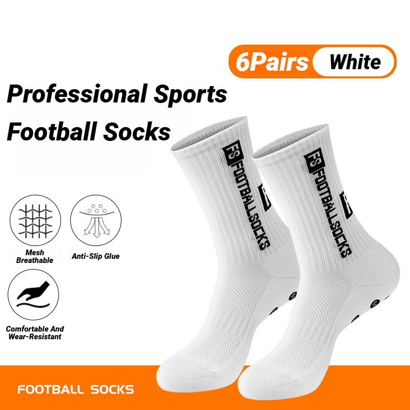 Ankle Support Badminton - 6 أزواج من الجوارب المانعة للانزلاق