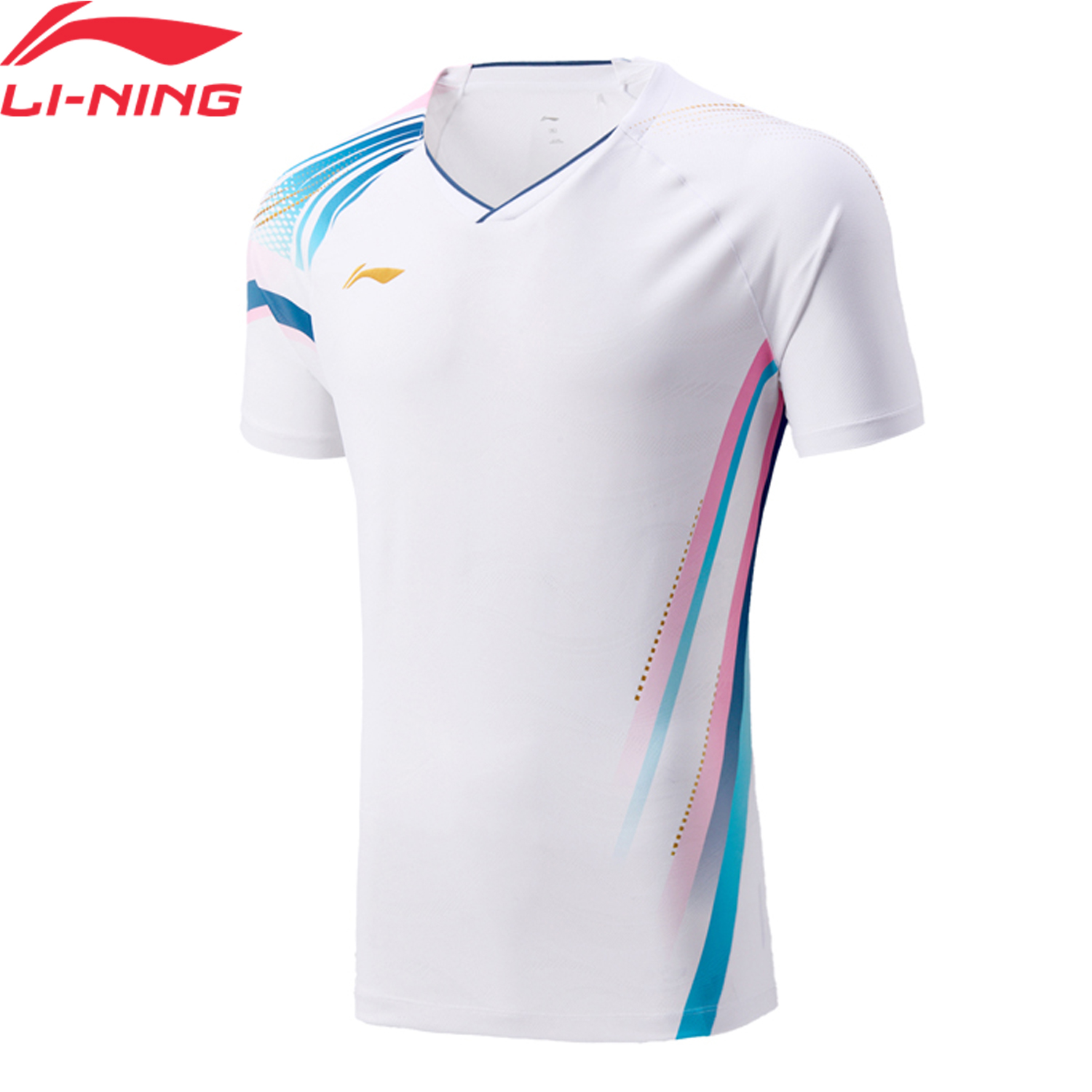 Badminton Rank - قميص لي-نينغ للريشة الطائرة للجنسين، مقاوم