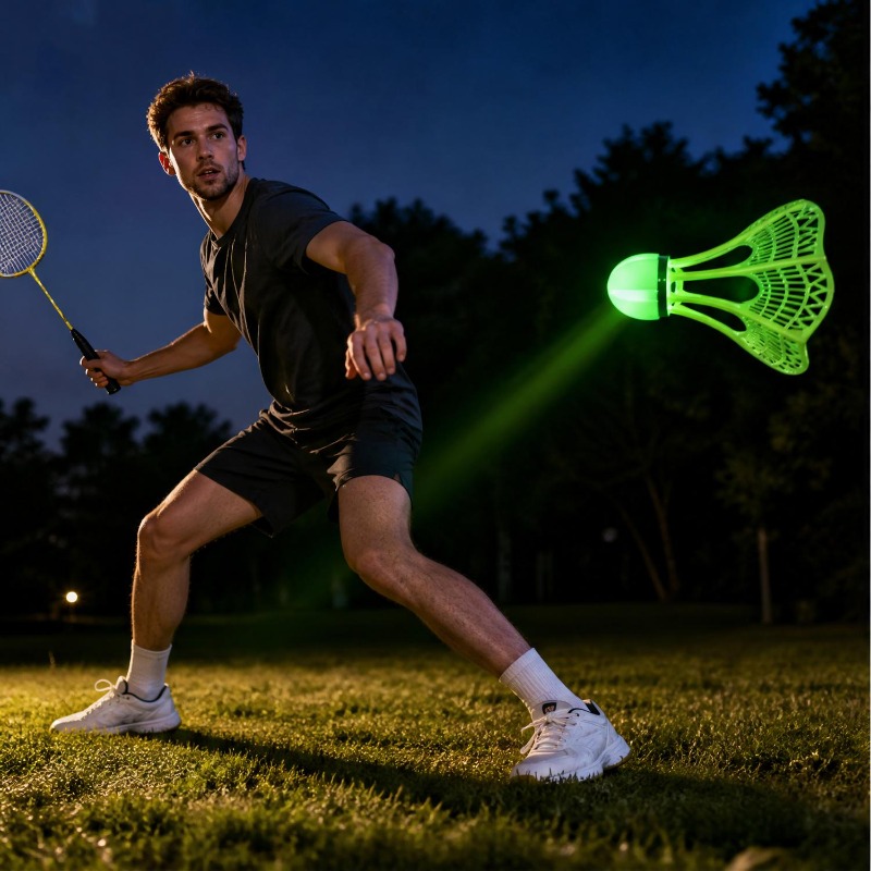ريشة تنس الريشة المضيئة المقاو - مراجعة Badminton League وسعره