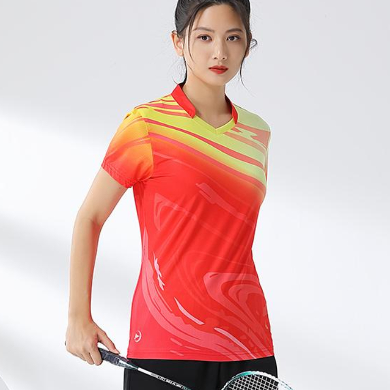 قميص نسائي مطبوع تنس الريشة ،  - مراجعة Badminton Jersey وسعره