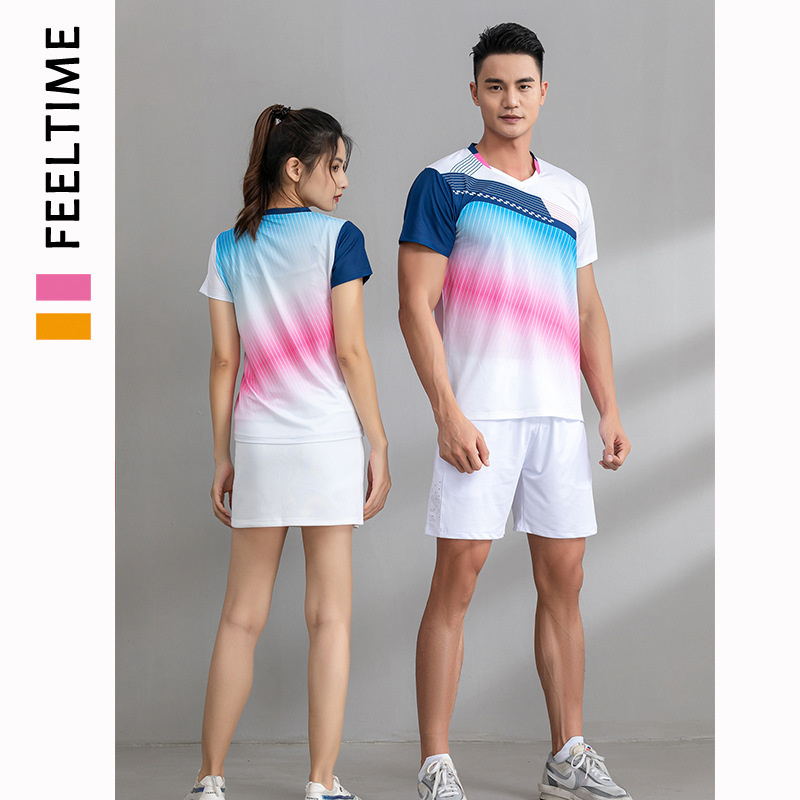 الريشة الفانيلة و السراويل الر - مراجعة Badminton Jersey وسعره